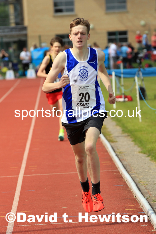 Boys Under-15s 800 metres, 2022 Northern Inter Counties U17s and U15s Track and Field, York, Thursday, June 2nd. Photo: David T. Hewitson/Sports for All Pics